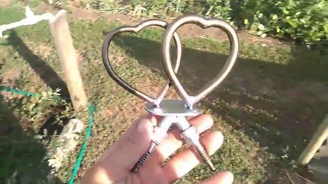 Сувенир из металла! Сердце из металла на подставке! смотреть онлайн