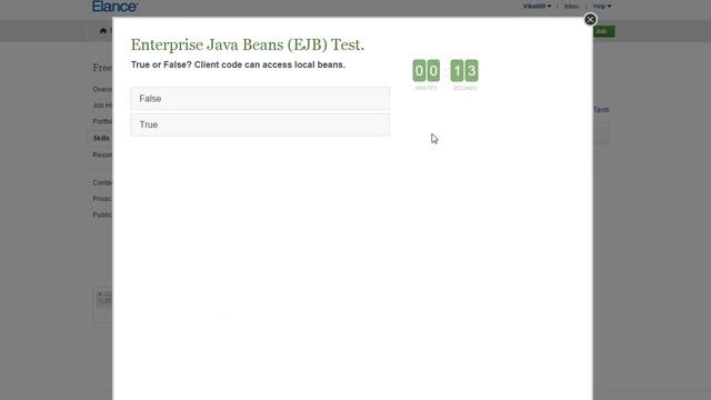Elance Enterprise JavaBeans EJB Test Answers 2015 смотреть онлайн