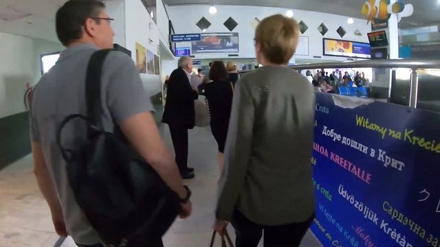Arrival procedure, Heraklion airport, (HER) Crete Greece смотреть онлайн