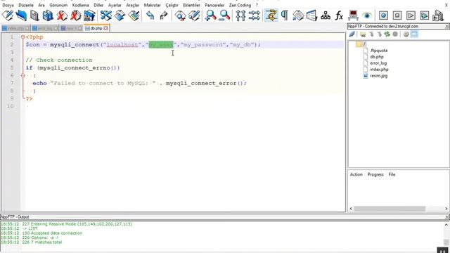 09 Notepad++ Macro Yazmak, MYSQLi Connect, Cpanel Veritabanı Oluşturmak смотреть онлайн