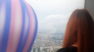 Влог в московской башне-небоскрёбе, прогулка сверху на смотровой площадке "Москва-сити" vlog сверху