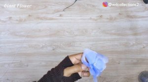 How to Make Giant Organza Flower, Delphinium Flower