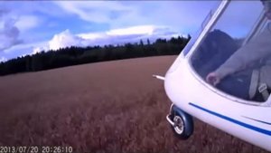 Самолет БЕКАС Х-32 над полями Белоруссии (flying over fields of Belarus)