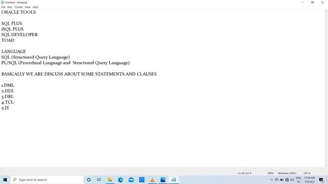 ORACLE BASIC videos IN TAMIL