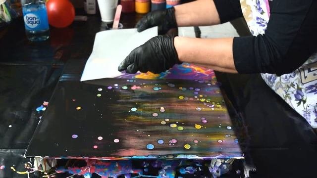Мастер-класс для начинающих. Часть 5. Акриловая заливка. Только колеры - результат потрясающий!