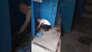 Чудак перепутал туалет с подъездом и был наказан