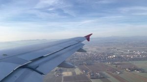 Morning Landing At Bologna Airport Guglielmo Marconi | Airbus A320 Windows Seat 20F | 13FEB22 | 4K