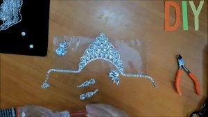 DIY/МК Как сделать корону из бабушкиного ожерелья. Grandmother's Crown