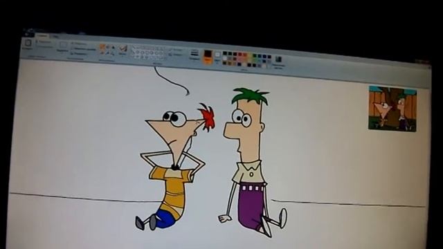 рисуем Финеса и Ферба смотреть онлайн