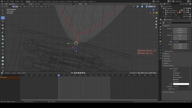 Риггинг и анимация двигателя в Blender. Часть II/ Rigging and animation of the engine in Blender.