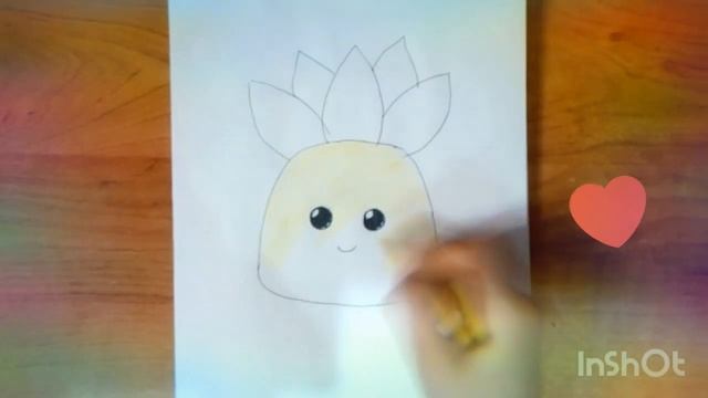 Рисуем милый ананас))просто, быстро и легко)) смотреть онлайн