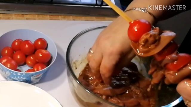 ШАШЛЫК ИЗ ПЕЧЕНИ НА ГРИЛЕ. 136 ккал на 100 гр. ПРАВИЛЬНОЕ ПИТАНИЕ (ПП). ХУДЕЕМ ВМЕСТЕ СО МНОЙ.