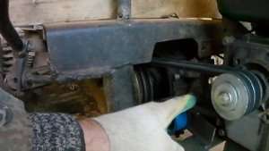 Мотороллер Муравей. Механизм натяжения ремней.