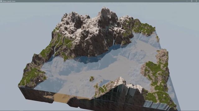 OpenGL procedural terrain - water reflection смотреть онлайн