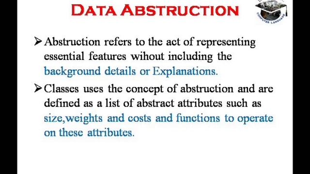Basic Concepts of Object oriented programming in C++ - In Tamil