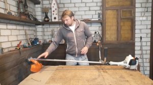 Мотокоса STIHL FS 55. Как пользоваться. Замена фильтров. Смазка редуктора.