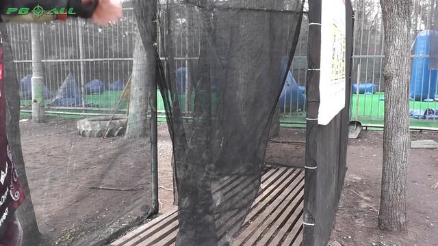 Зона обеспечения пейнтбольного клуба.
