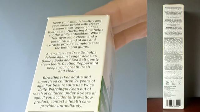 Desert Essence | Зубная паста с алоэ и маслом чайного дерева | Aloe & Tea Tree Oil Toothpaste| Вега смотреть онлайн