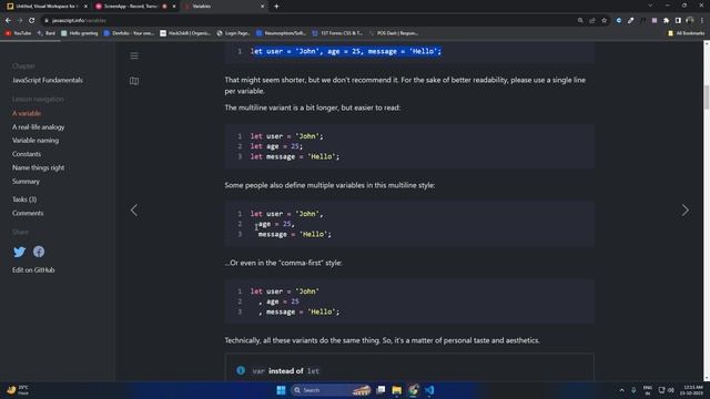 "Mastering JavaScript Variables: Essential Concepts for Web Developers (Video 3)"