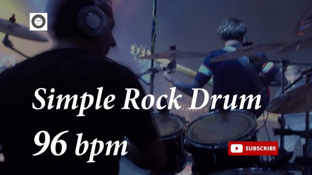 Simple Rock Drum Groove - 96 bpm - HQ смотреть онлайн