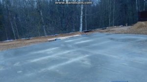 Прогрев зимою кабелем КДБС плитного фундамента. Минская область