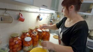 Маринованные сладкие помидоры на зиму #консервация #рецепт