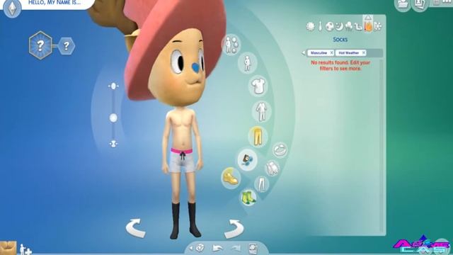 CHOPPER [THE SIMS 4] CAS ANIME CHARACTOR [ONE PIECE] TONY CHOPPER смотреть онлайн