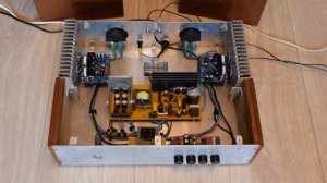 Усилитель из китайских плат и акустика.