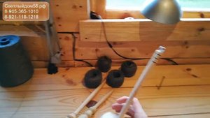 Классическое русское веретено для пряжи. Веретено с утяжелителем.