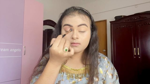 Eid glam makeup tutorial || Halo cut crease eye look || Bangla tutorial || Libra girl