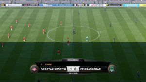 FIFA 17 SPARTAK MOSKOW vs KRASNODAR 4 3  по пенальти 1