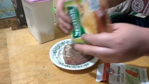 стэйк из свинины.