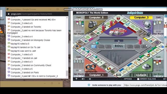 POGO GAMES - MONOPOLY THE WORLD EDITION смотреть онлайн