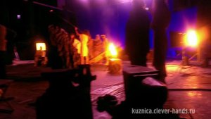 участие кузницы в сьемках рекламы банка ТОЧКА