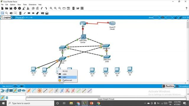 Practical 8.1 Setting up the Network #ciscopackettracer #networking #layer2 #security #sic