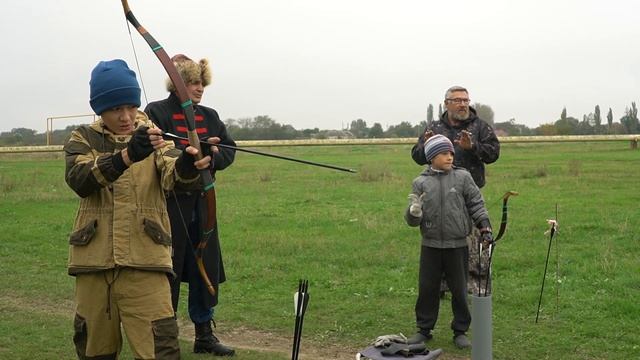 Соревнования по стрельбе из лука. город Зеленокумск.