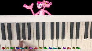 Как играть РОЗОВАЯ ПАНТЕРА на пианино
