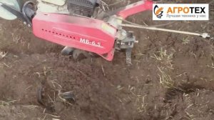 Работа мотокультиватора