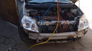 GEELY MK Джили МК  устранение течи фреона замена уплотнительных колец кондиционера