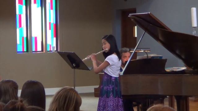 Yingjie Cheng, 7th grade, performing Hungarian Serenade by Joncieres on the Spring 2014 Recital. смотреть онлайн