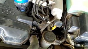 Замена масла в  ДВС и промывка системы охлаждения. 1jz ge