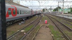 ЭП2К с поездом: №382Я Москва - Грозный. Казанский вокзал.