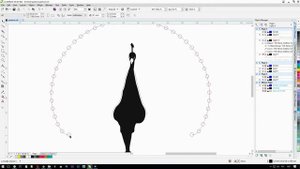 CorelDRAW - Как создать точечный градиент, векторный павлин. Point gradient.