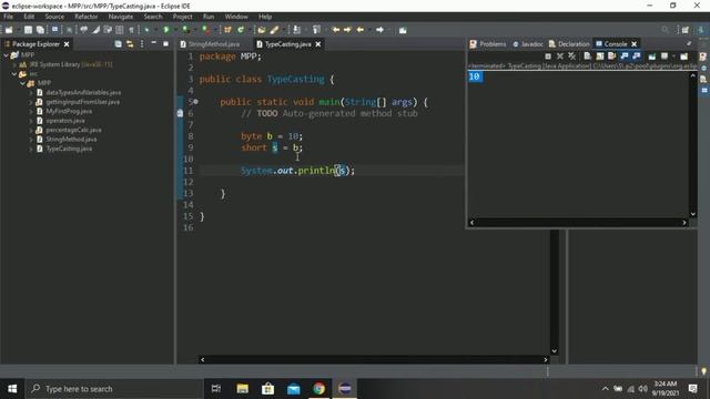 #7 Type Casting In Java | Java Type Casting | Implicit and Explicit conversion