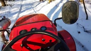 штенли Т-180 зимние покатушки на Шурике.