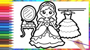 Как нарисовать принцессу для детей