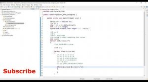 #JavaInterviewProgram - 1 | Find Duplicate Characters in a String using For Loop | #NATASATech