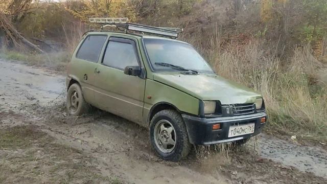 Проходимость Оки  Т40 по грязи