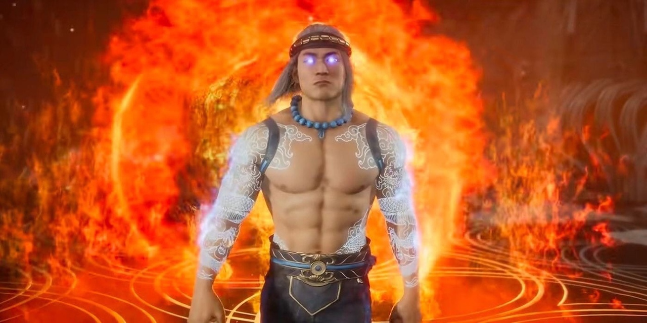 Mortal kombat fire. Лю канг Бог огня. Mortal Kombat 11 Liu Kang God Fire. Лю канг Бог грома. Лю Кан Бог огня МК мобайл.