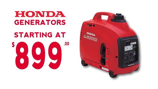 Get Reliable Power with Honda Generators! Starting at $899